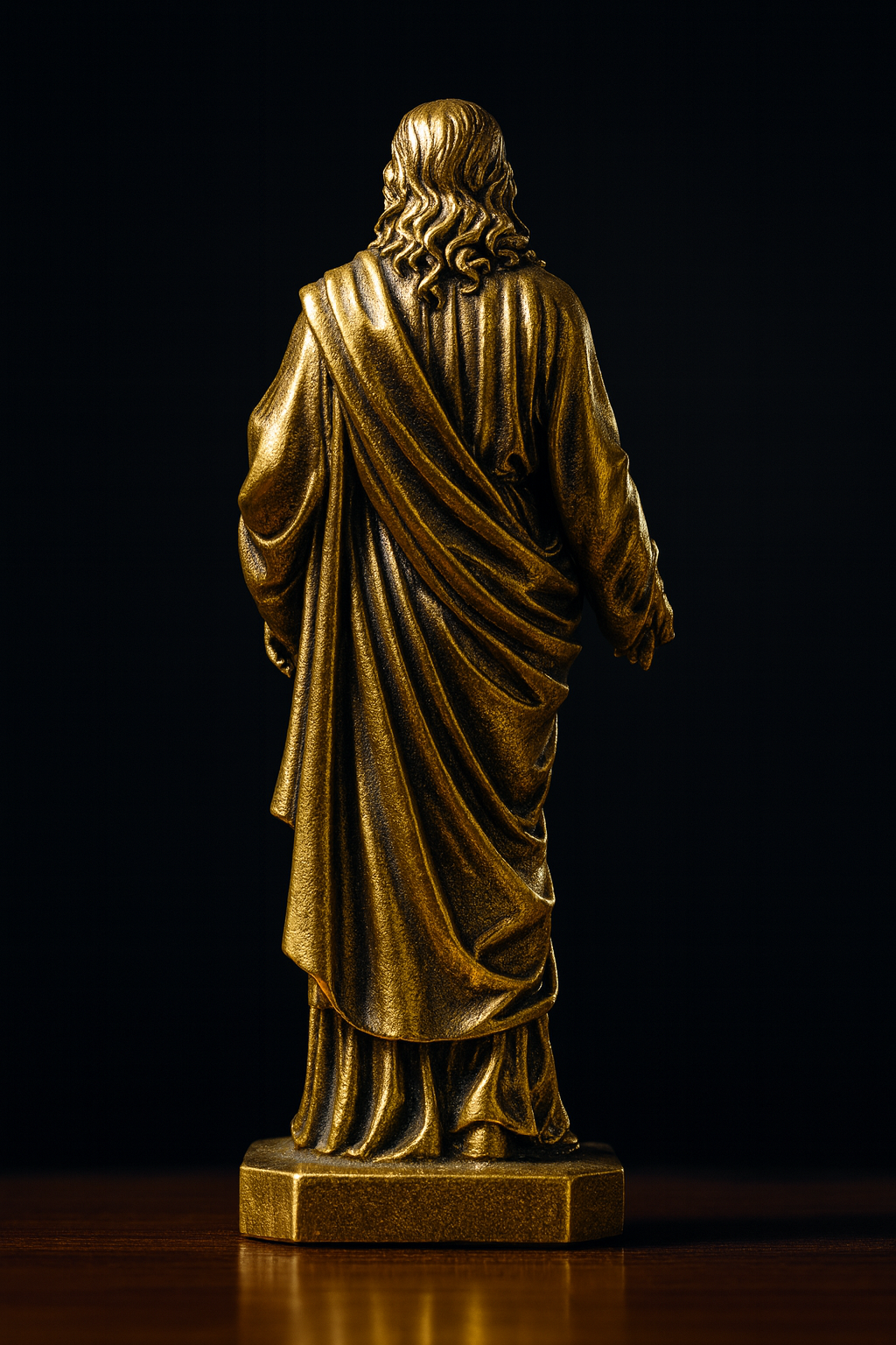 Sacred Heart of Jesus Statue | Bronze Style Christian Figurine | Catholic Home Altar Décor | Religious Gift
