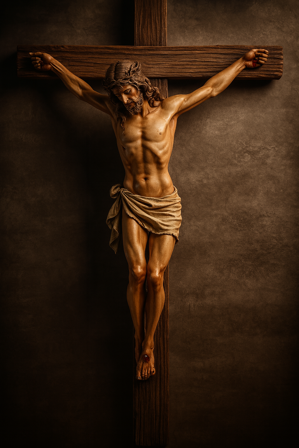 Handcrafted Jesus Crucifix Statue – Wall Cross Christian Home Décor | INRI Cross of Christ Sculpture | Catholic Gift for Prayer & Worship