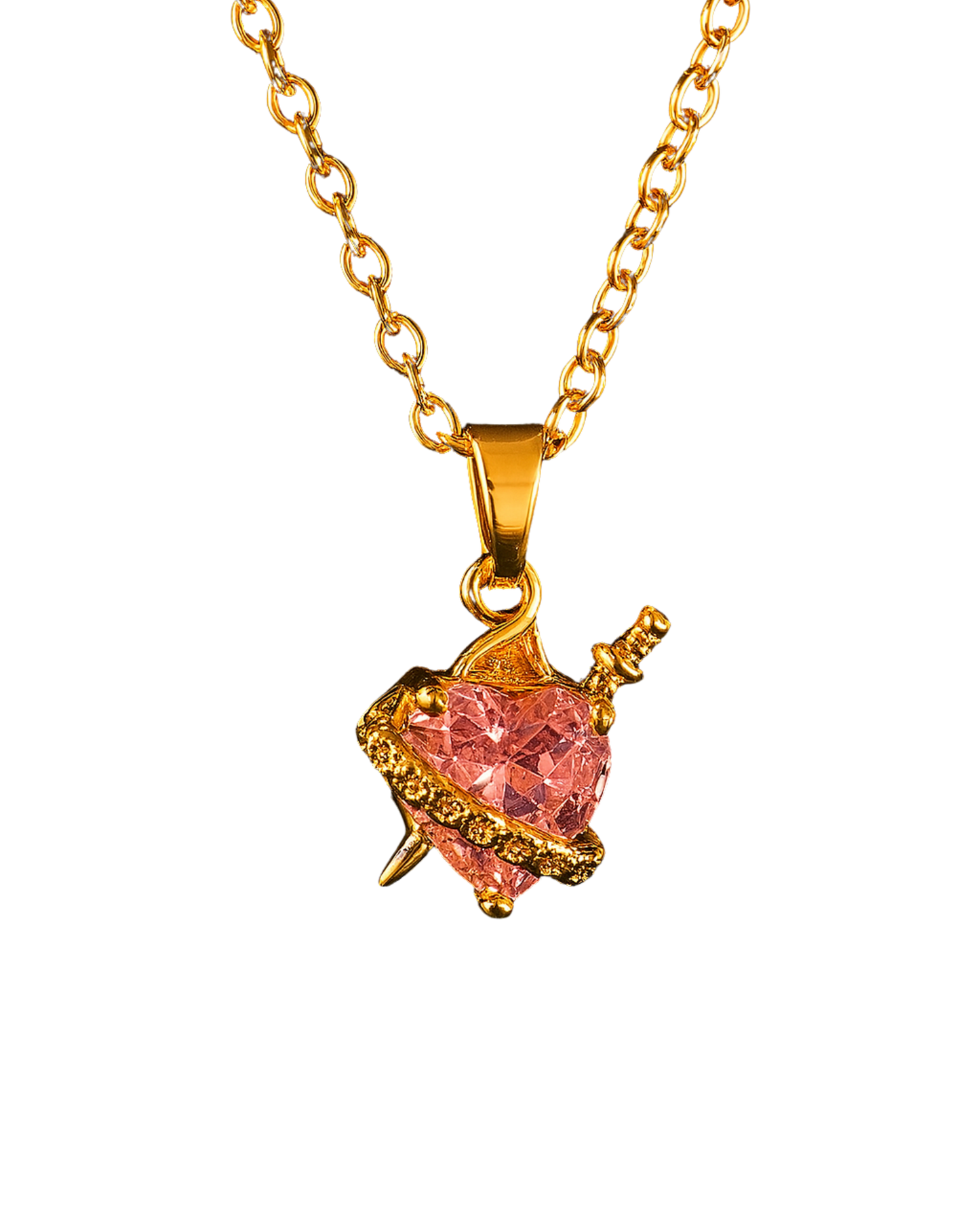Sacred Heart Necklace – The Fire, The Thorn & The Sword