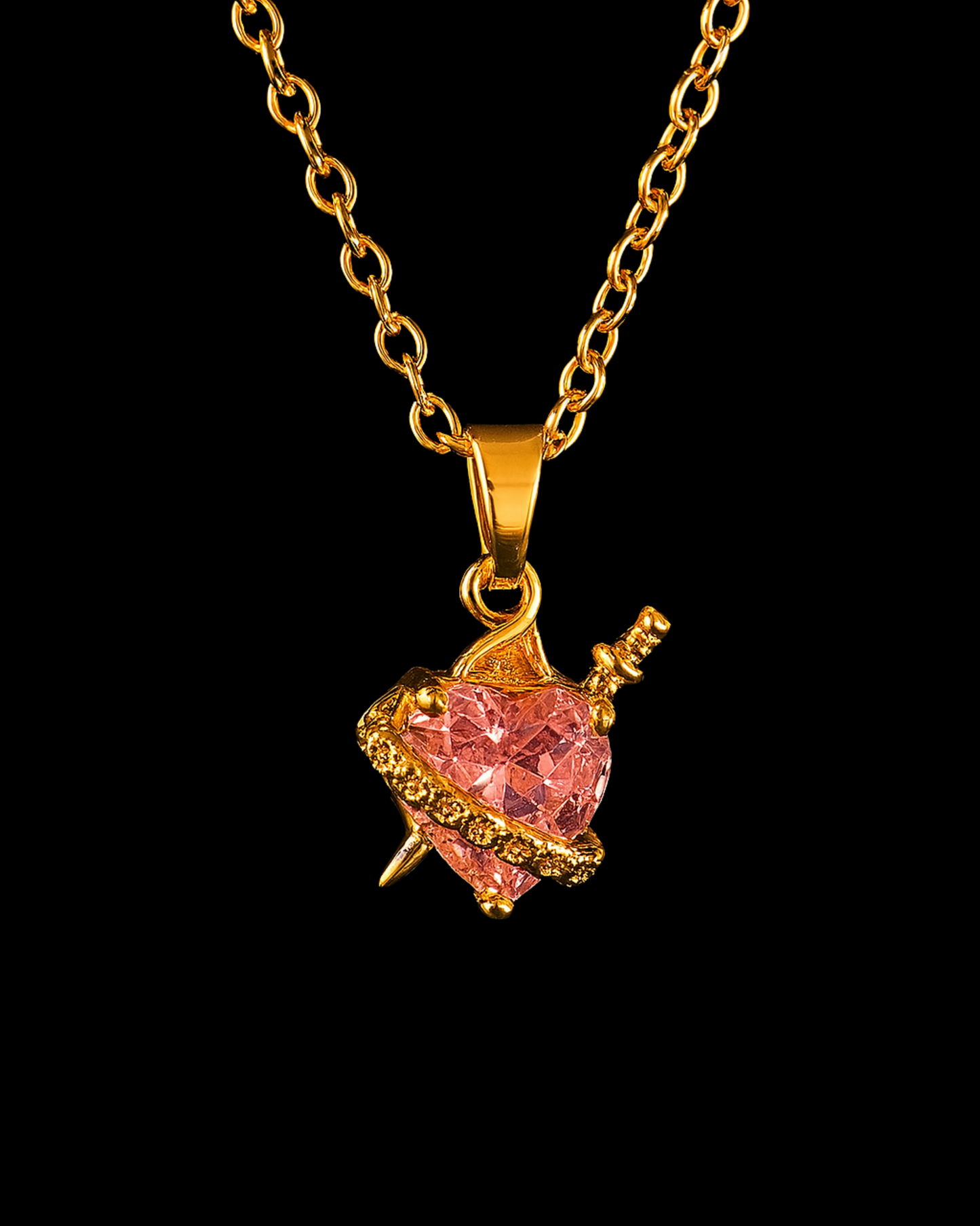 Sacred Heart Necklace – The Fire, The Thorn & The Sword