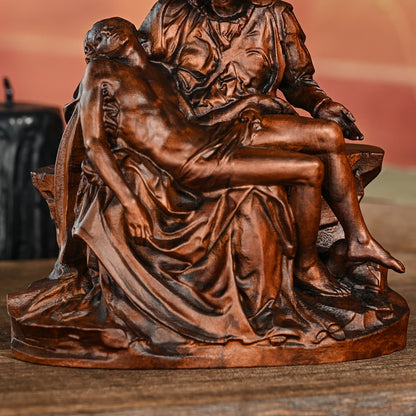 Pietà Wooden Statue