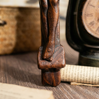 Hand Carved Beechwood Cross