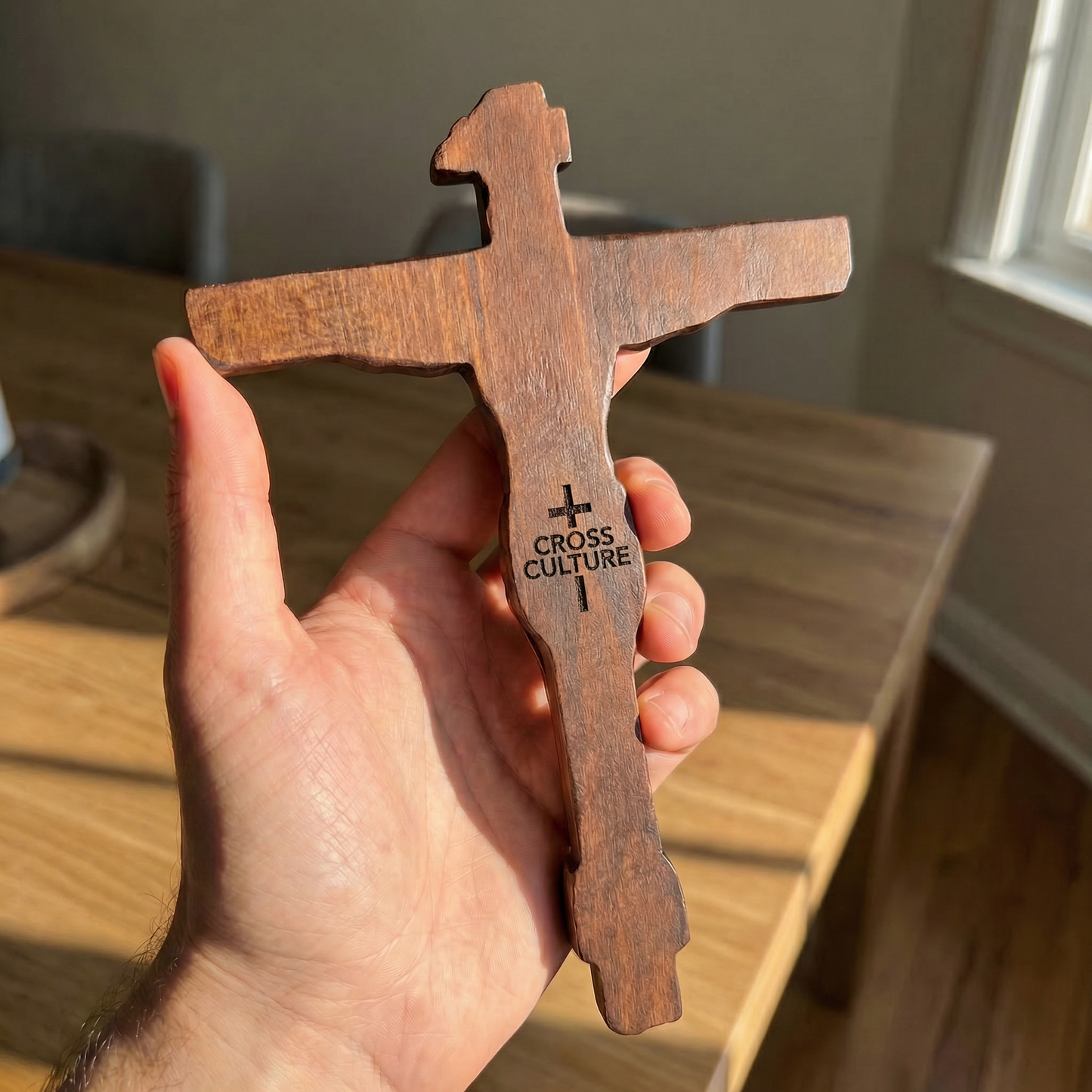 Hand Carved Beechwood Cross
