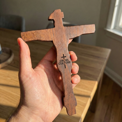 Hand Carved Beechwood Cross