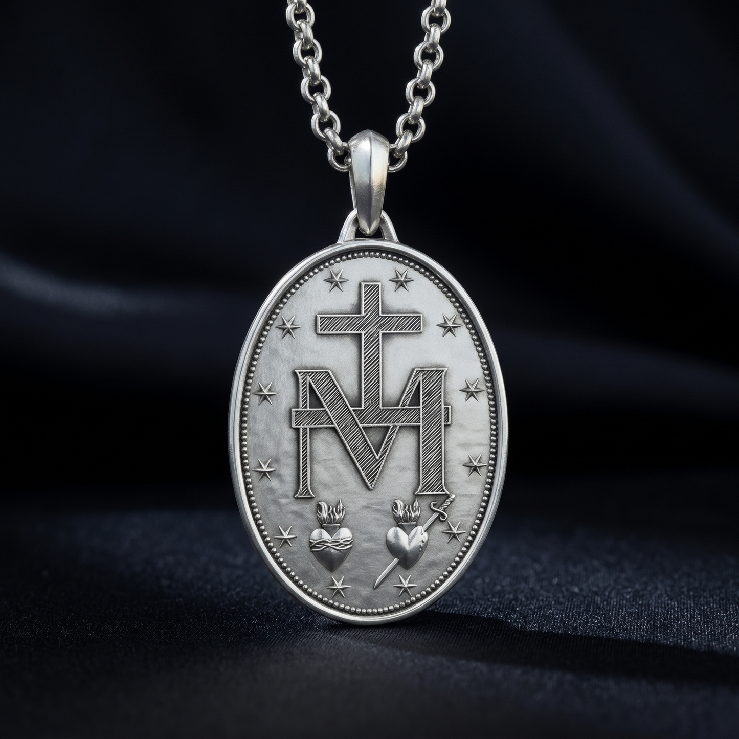 Virgin Mary - Medal Necklace
