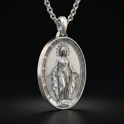 Virgin Mary - Medal Necklace