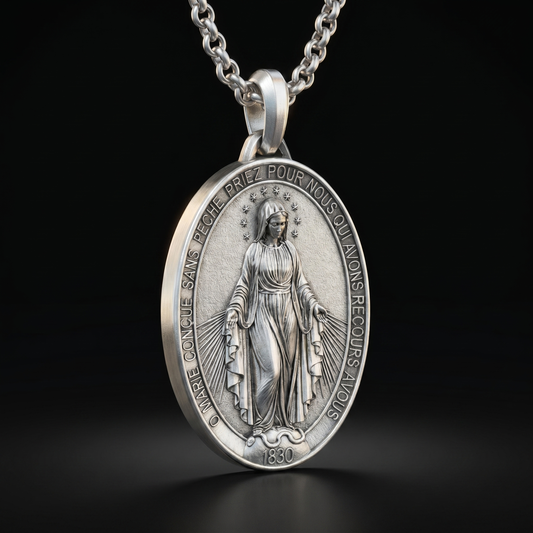 Virgin Mary - Medal Necklace