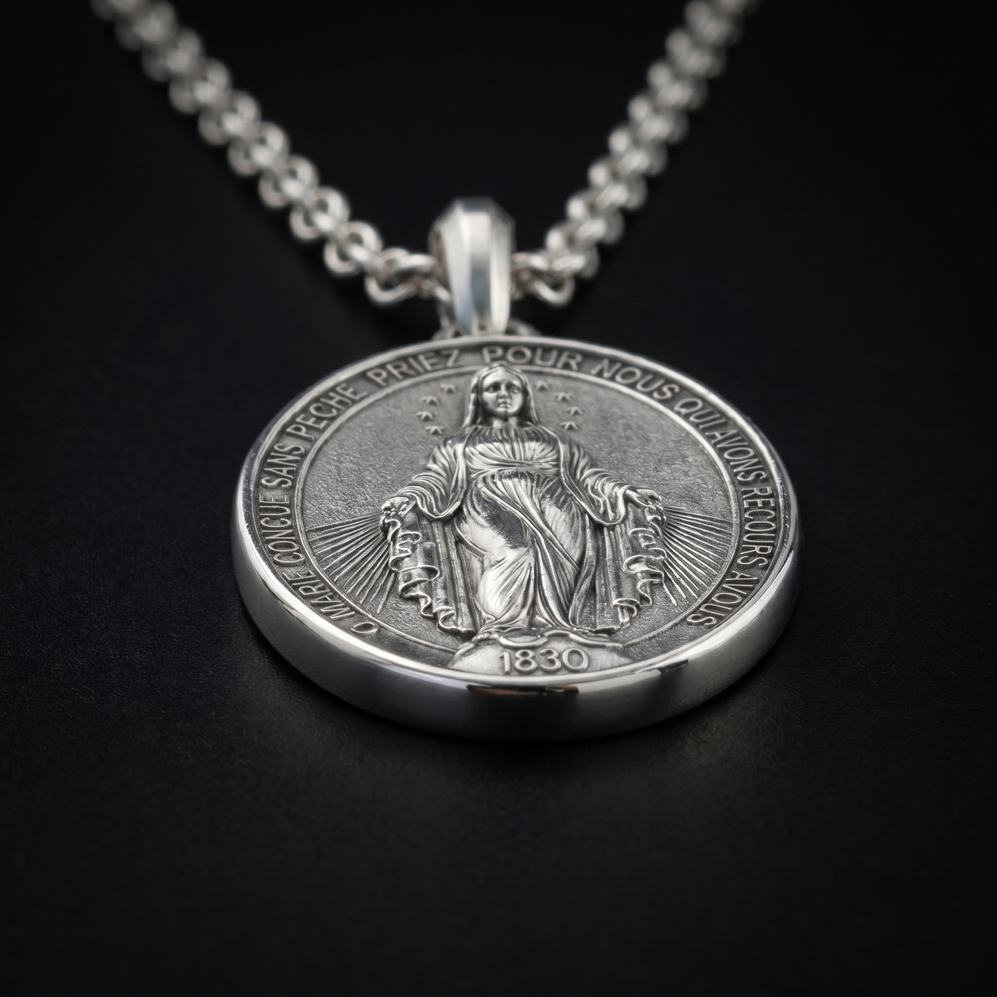 Virgin Mary - Medal Necklace