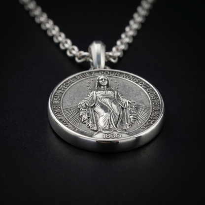 Virgin Mary - Medal Necklace