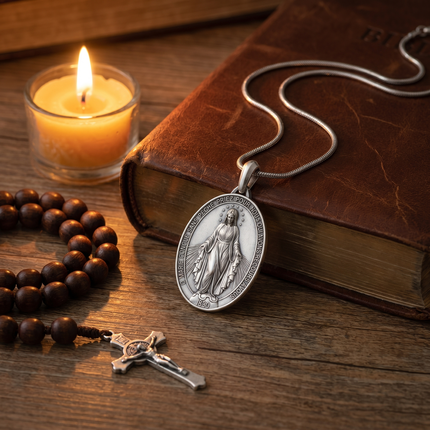 Virgin Mary - Medal Necklace