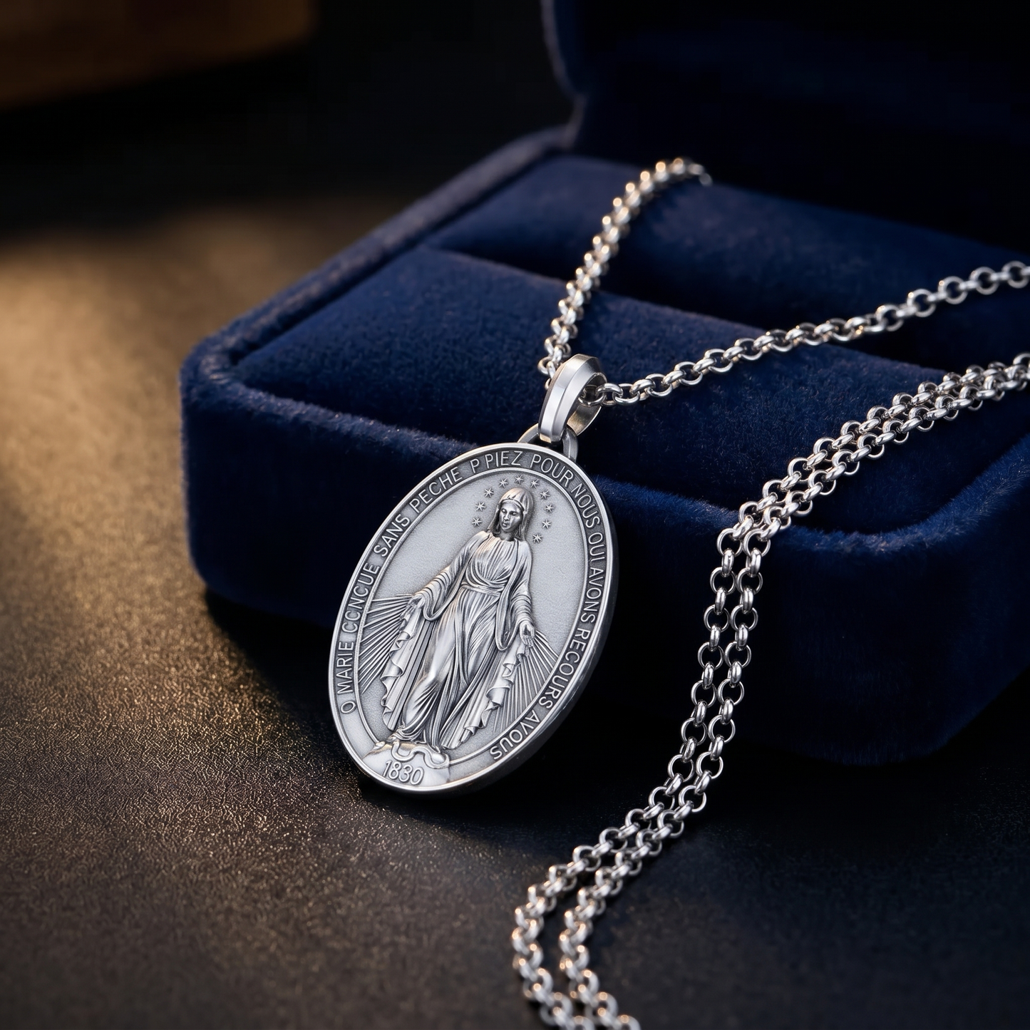 Virgin Mary - Medal Necklace