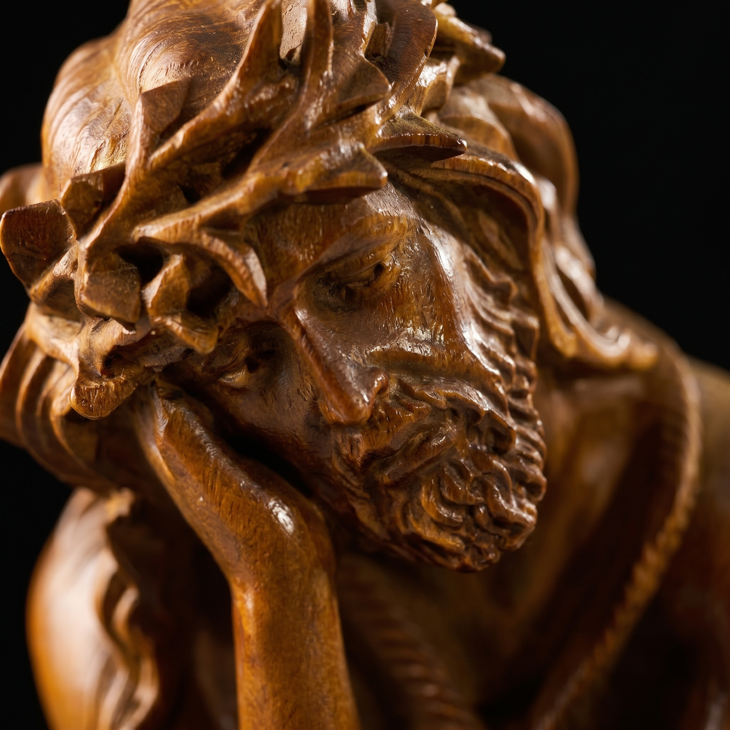 Jesus in Chains Wooden Statue