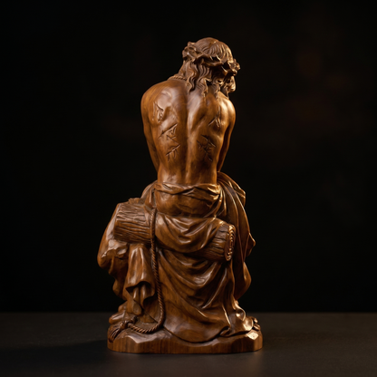 Jesus in Chains Wooden Statue