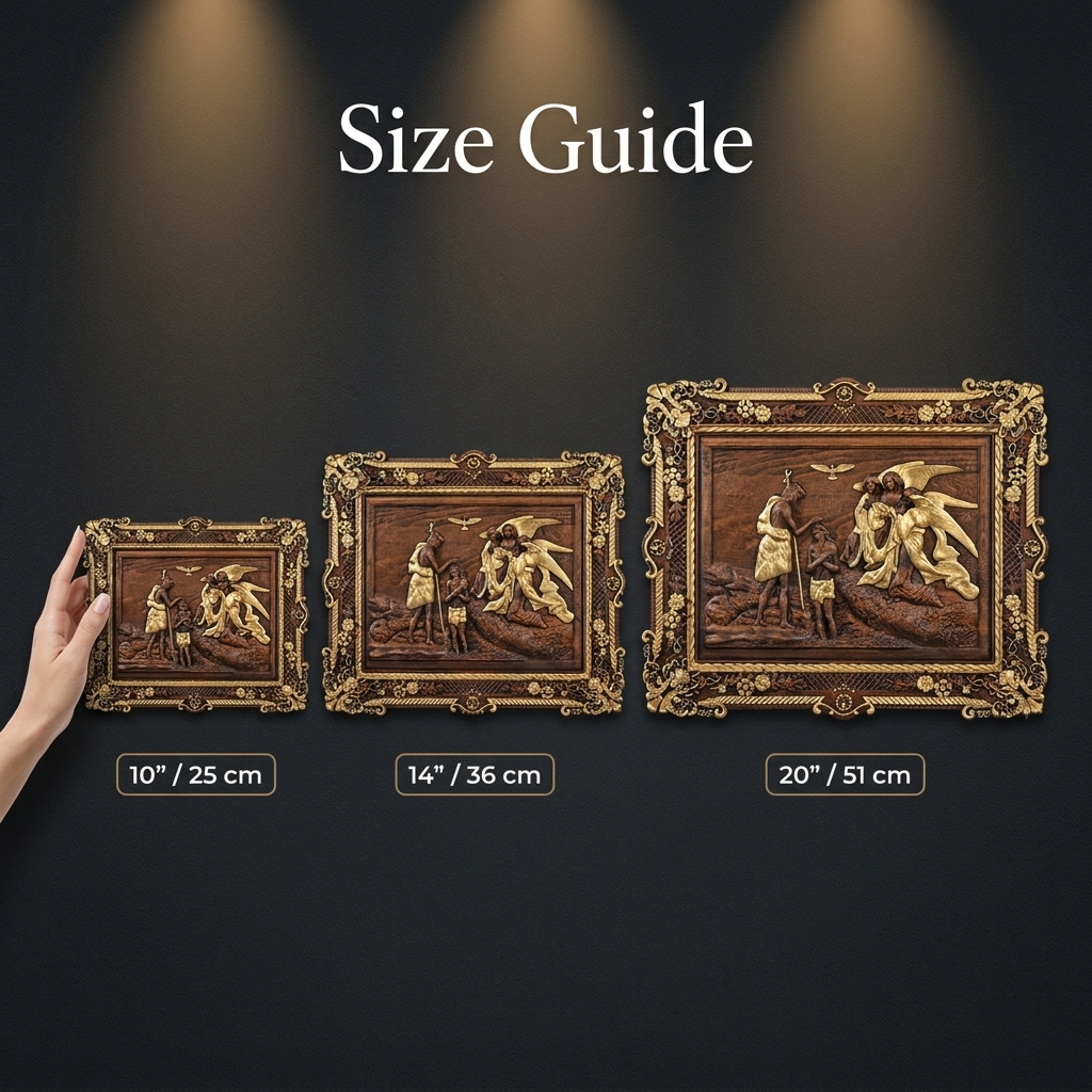 Size guide 10, 14 and 20 inch