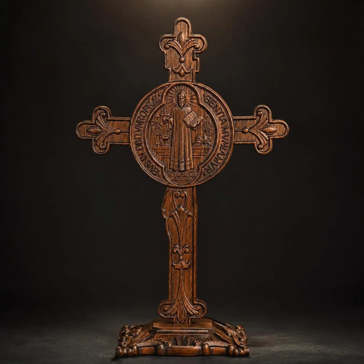 Wooden St Benedict Crucifix