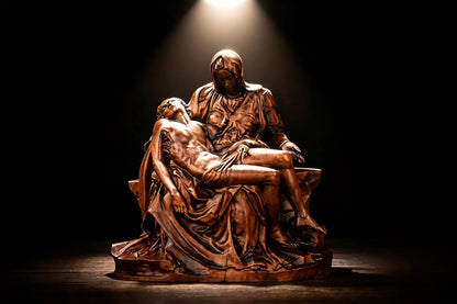 Pietà Wooden Statue