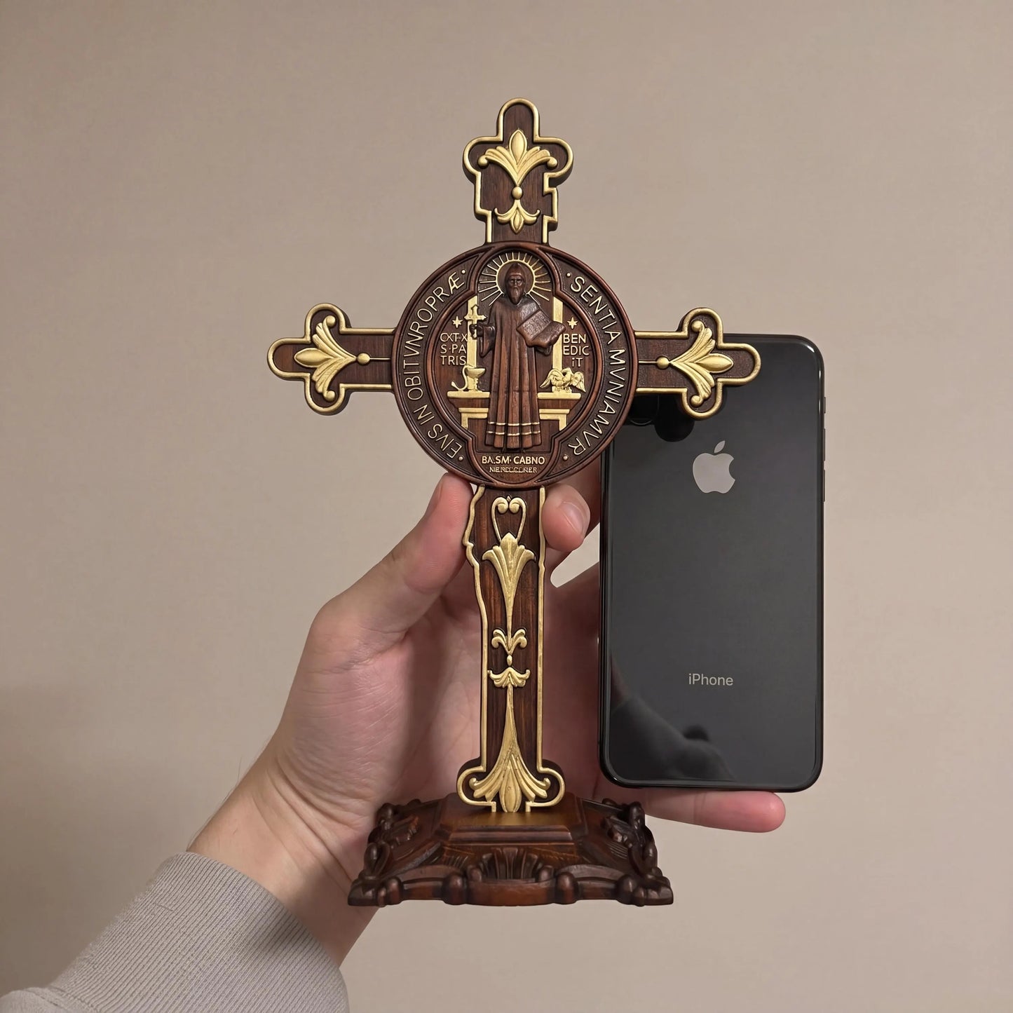 Wooden St Benedict Crucifix
